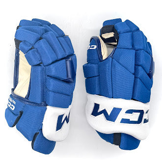 CCM HGTKXP - Gant de hockey professionnel NHL - Maple Leafs de Toronto (bleu/blanc)